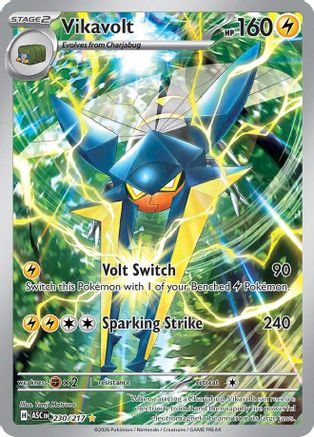 Vikavolt - 230/217 230 - ME Ascended Heroes Holofoil - Single Cards