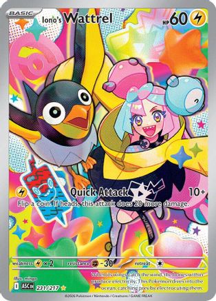 Iono's Wattrel - 231/217 231 - ME Ascended Heroes Holofoil - Single Cards
