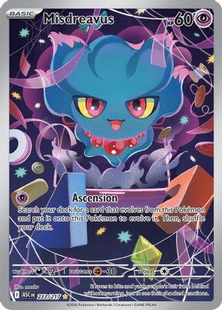 Misdreavus - 233/217 233 - ME Ascended Heroes Holofoil - Single Cards