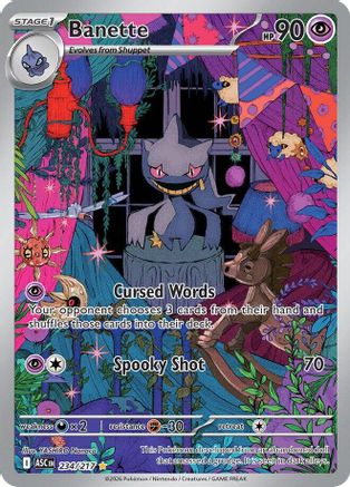 Banette - 234/217 234 - ME Ascended Heroes Holofoil - Single Cards