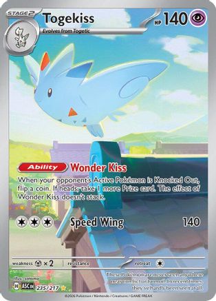 Togekiss - 235/217 235 - ME Ascended Heroes Holofoil - Single Cards