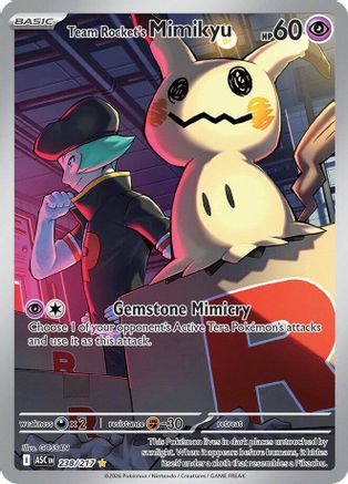 Team Rocket's Mimikyu - 238/217 238 - ME Ascended Heroes Holofoil - Single Cards