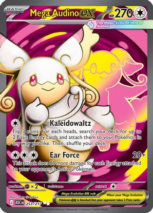 Mega Audino ex - 253/217 253 - ME Ascended Heroes Holofoil - Single Cards