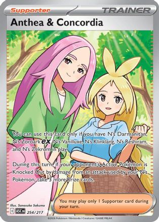 Anthea & Concordia - 254/217 254 - ME Ascended Heroes Holofoil - Single Cards