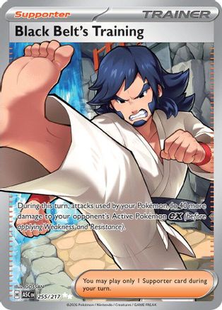 Black Belt's Training 255 - ME Ascended Heroes Holofoil - Single Cards