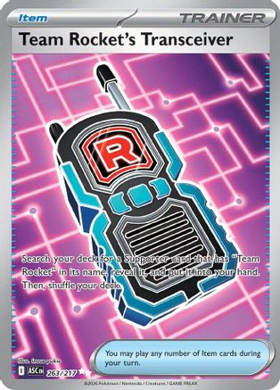 Team Rocket's Transceiver - 263/217 263 - ME Ascended Heroes Holofoil - Single Cards
