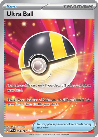Ultra Ball - 264/217 264 - ME Ascended Heroes Holofoil - Single Cards