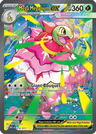 Mega Meganium ex - 272/217 272 - ME Ascended Heroes Holofoil - Single Cards