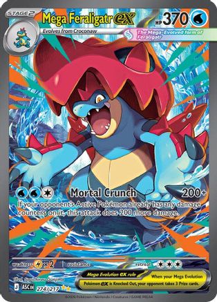 Mega Feraligatr ex - 274/217 274 - ME Ascended Heroes Holofoil - Single Cards