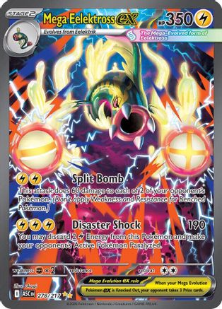 Mega Eelektross ex - 278/217 278 - ME Ascended Heroes Holofoil - Single Cards
