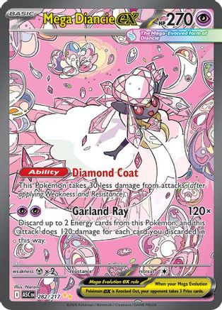 Mega Diancie ex - 282/217 282 - ME Ascended Heroes Holofoil - Single Cards