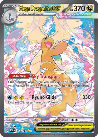 Mega Dragonite ex - 290/217 290 - ME Ascended Heroes Holofoil - Single Cards