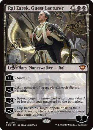 Ral Zarek, Guest Lecturer (SOS-097) - Secrets of Strixhaven - Magic The Gathering - Single Cards