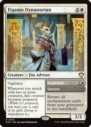Eiganjo Dynastorian (SOC-013) - Commander: Secrets of Strixhaven - Magic The Gathering - Single Cards