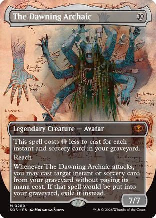The Dawning Archaic (Borderless) (SOS-289) - Secrets of Strixhaven - Magic The Gathering - Single Cards