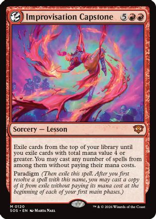 FOIL Improvisation Capstone (SOS-120) - Secrets of Strixhaven - Magic The Gathering - Single Cards