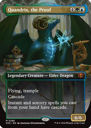 Quandrix, the Proof (Borderless) (SOS-286) - Secrets of Strixhaven - Magic The Gathering - Single Cards
