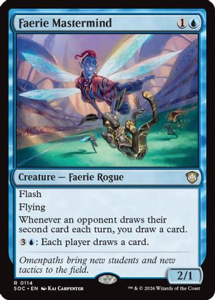 Faerie Mastermind (SOC-114) - Commander: Secrets of Strixhaven - Magic The Gathering - Single Cards