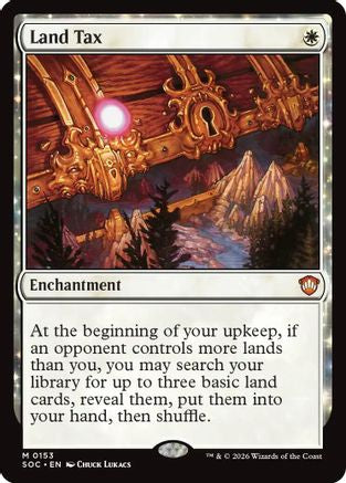 Land Tax (SOC-153) - Commander: Secrets of Strixhaven - Magic The Gathering - Single Cards