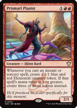 Prismari Pianist (SOC-034) - Commander: Secrets of Strixhaven - Magic The Gathering - Single Cards