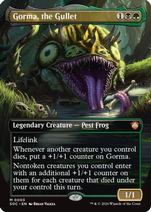 FOIL Gorma, the Gullet (Borderless) (SOC-003) - Commander: Secrets of Strixhaven - Magic The Gathering - Single Cards