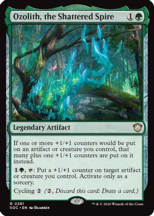 Ozolith, the Shattered Spire (SOC-281) - Commander: Secrets of Strixhaven - Magic The Gathering - Single Cards