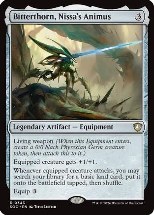Bitterthorn, Nissa's Animus (SOC-343) - Commander: Secrets of Strixhaven - Magic The Gathering - Single Cards
