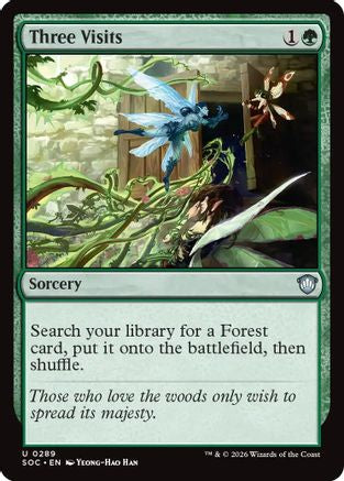 Three Visits (SOC-289) - Commander: Secrets of Strixhaven - Magic The Gathering - Single Cards