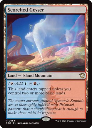 Scorched Geyser (SOC-054) - Commander: Secrets of Strixhaven - Magic The Gathering - Single Cards