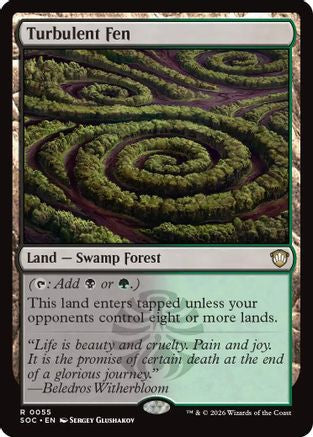 Turbulent Fen (SOC-055) - Commander: Secrets of Strixhaven - Magic The Gathering - Single Cards