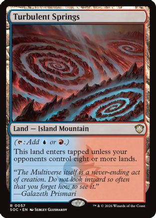 Turbulent Springs (SOC-057) - Commander: Secrets of Strixhaven - Magic The Gathering - Single Cards