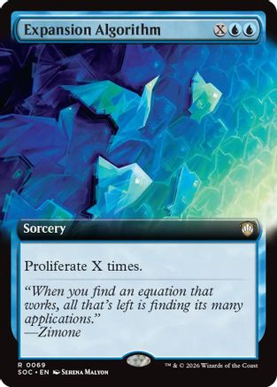 Expansion Algorithm (Extended Art) (SOC-069) - Commander: Secrets of Strixhaven - Magic The Gathering - Single Cards