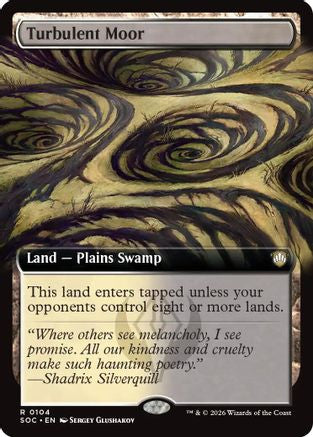 Turbulent Moor (Extended Art) (SOC-104) - Commander: Secrets of Strixhaven - Magic The Gathering - Single Cards