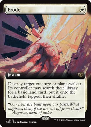 Erode (Extended Art) (SOS-310) - Secrets of Strixhaven - Magic The Gathering - Single Cards