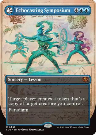 Echocasting Symposium (Borderless) (SOS-291) - Secrets of Strixhaven - Magic The Gathering - Single Cards