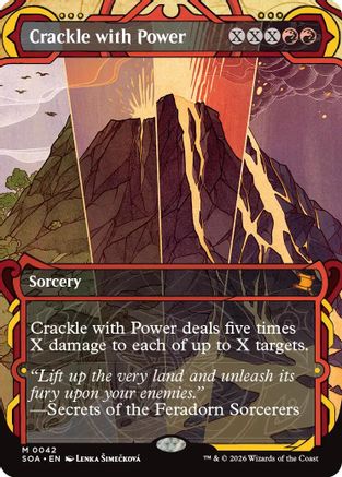 Crackle with Power (SOA-042) - Secrets of Strixhaven: Mystical Archive - Magic The Gathering - Single Cards