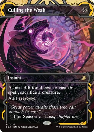 Culling the Weak (SOA-027) - Secrets of Strixhaven: Mystical Archive - Magic The Gathering - Single Cards
