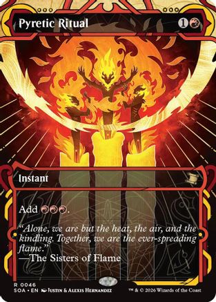 FOIL Pyretic Ritual (SOA-046) - Secrets of Strixhaven: Mystical Archive - Magic The Gathering - Single Cards