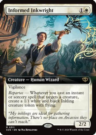 FOIL Informed Inkwright (Extended Art) (SOS-311) - Secrets of Strixhaven - Magic The Gathering - Single Cards