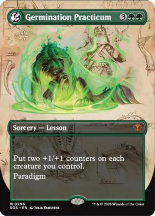 Germination Practicum (Borderless) (SOS-296) - Secrets of Strixhaven - Magic The Gathering - Single Cards