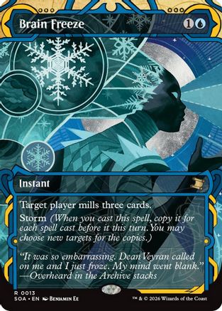 Brain Freeze (SOA-013) - Secrets of Strixhaven: Mystical Archive - Magic The Gathering - Single Cards