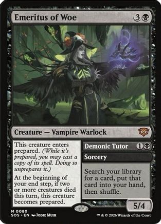 FOIL Emeritus of Woe (SOS-080) - Secrets of Strixhaven - Magic The Gathering - Single Cards