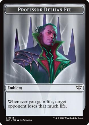 Professor Dellian Fel  // Pest (0008) Double-Sided Token (SOS-13 // 8) - Secrets of Strixhaven - Magic The Gathering - Single Cards