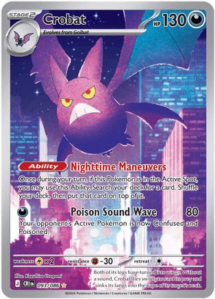 Crobat - 093/086 93 - ME04 Chaos Rising Holofoil - Single Cards