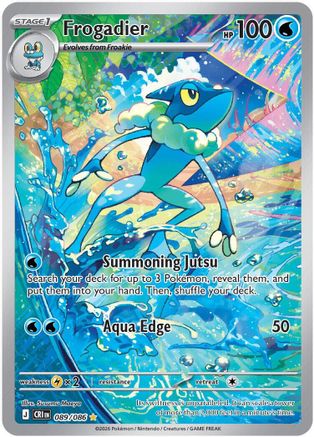 Frogadier - 089/086 89 - ME04 Chaos Rising Holofoil - Single Cards