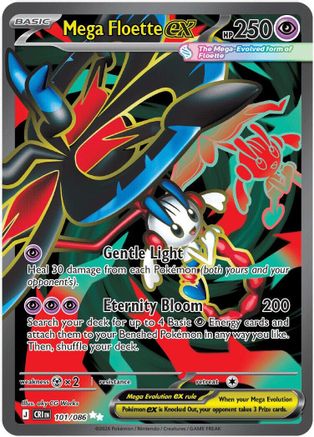 Mega Floette ex - 101/086 101 - ME04 Chaos Rising Holofoil - Single Cards