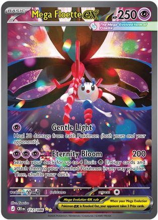 Mega Floette ex - 117/086 117 - ME04 Chaos Rising Holofoil - Single Cards