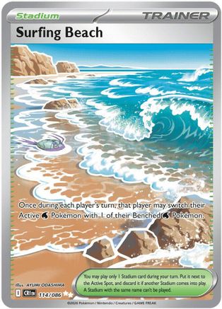 Surfing Beach 114 - ME04 Chaos Rising Holofoil - Single Cards