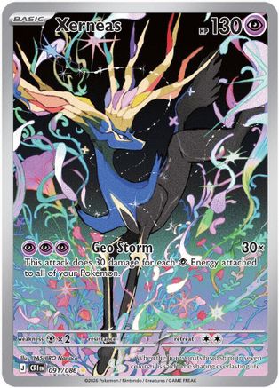 Xerneas - 091/086 91 - ME04 Chaos Rising Holofoil - Single Cards
