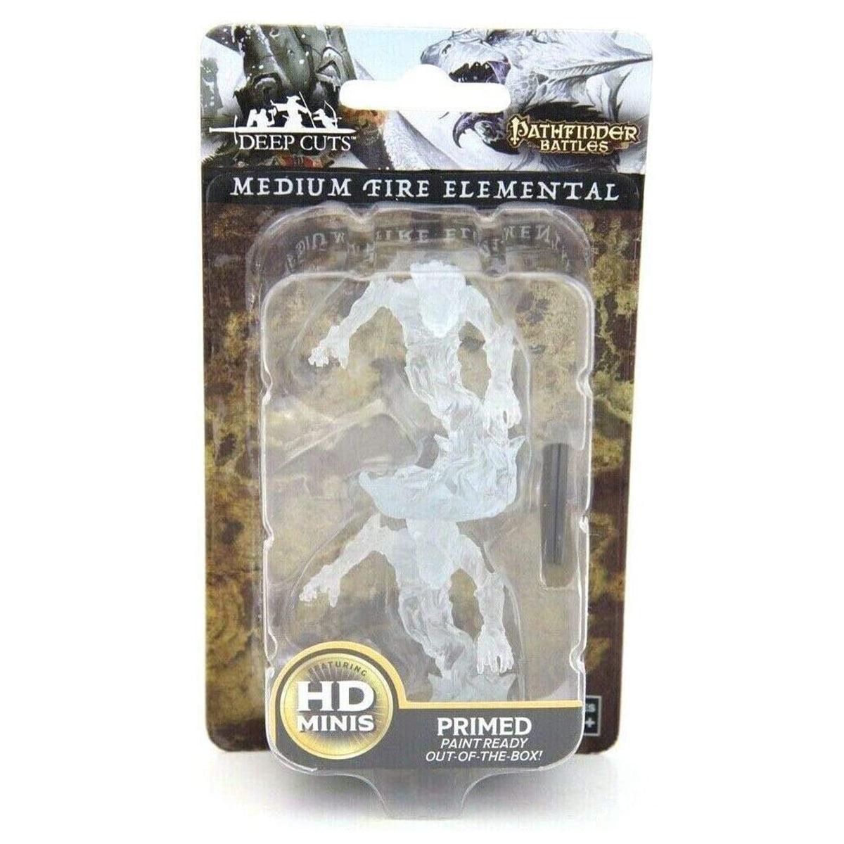 Pathfinder Deep Cuts Unpainted Miniatures Medium Fire Elemental - Miniatures - 3
